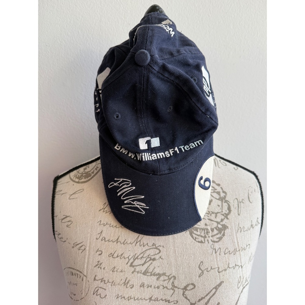 BMW Williams F1 Team Juan Pablo Montoya Hat Navy Blue Racing Cap HP WorldCom 6